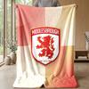Middlesbrough FC Soft Flannel Fleece Blanket Lightweight Cozy Warm Throw Blanket For Sofa Bed Home Decor