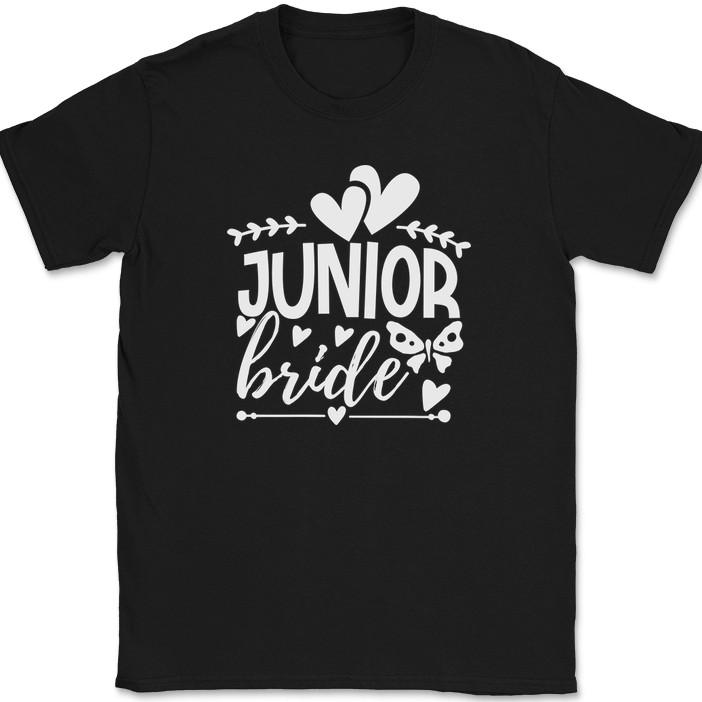 

Junior Bride T-Shirt Wedding Party Groom Event Group Gift Text Tee 2XL
