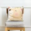 White Cushion Cover Pillow Sofa Decorative Pillowcase Cute Cartoon Animal Print