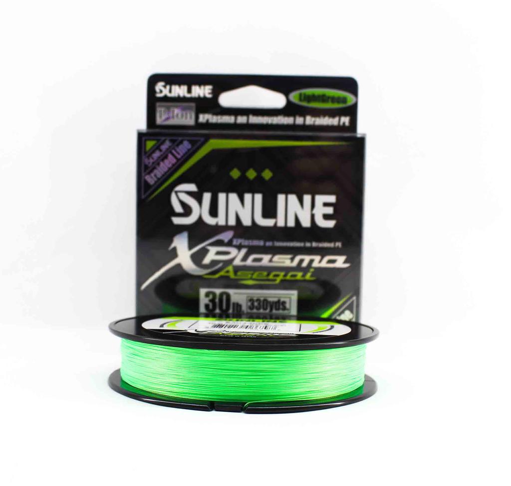 Sunline P.E Line Asegai Xplasma 330yds P.E 3 30lb Light Green (6797)