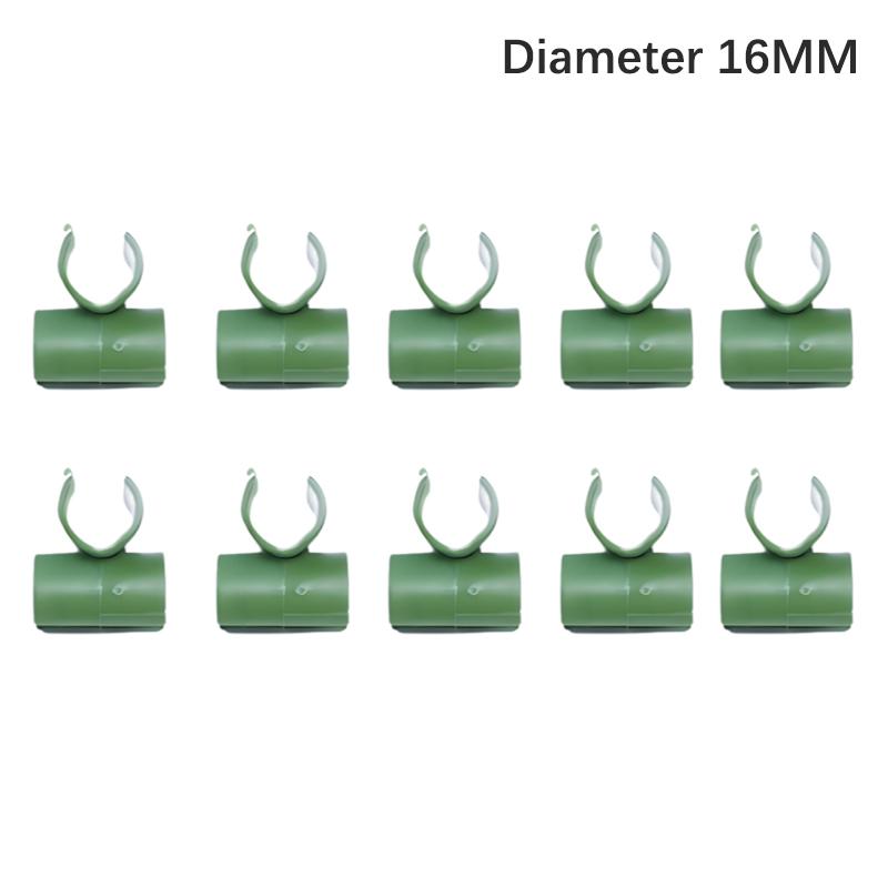 10 STÜCKE Pflanzenstütze Universal Kunststoffclips Fixierter Verbindungsstück Pfosten 8/11/16mm Durchmesser Befestigungselement Verstellbares Zubehör