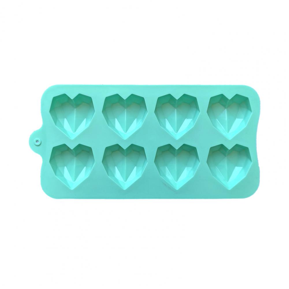 Food Grade Silicone Mold Chocolate Mold Silicone 8-cavity Heart Silicone Mold for Baking 3d Love Shaped Chocolate Candy Tray