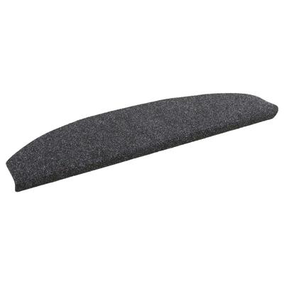 Self Adhesive Half Round Stair Treads 15 Pcs Dark Grey