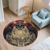 Viking Figures,Round Area Rug,Carpet Rug for Living Room Bedroom Sofa Playroom Decor,Non-slip Floor Mat