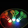 1/5 Pack LED Badminton Shuttlecocks -Lighting Glow In The Dark Badminton Birdies Badminton Practice Windproof Shuttlecocks