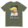 Merica Bald Eagle 4th Of July Trump American Flag Funny Gift TShirt