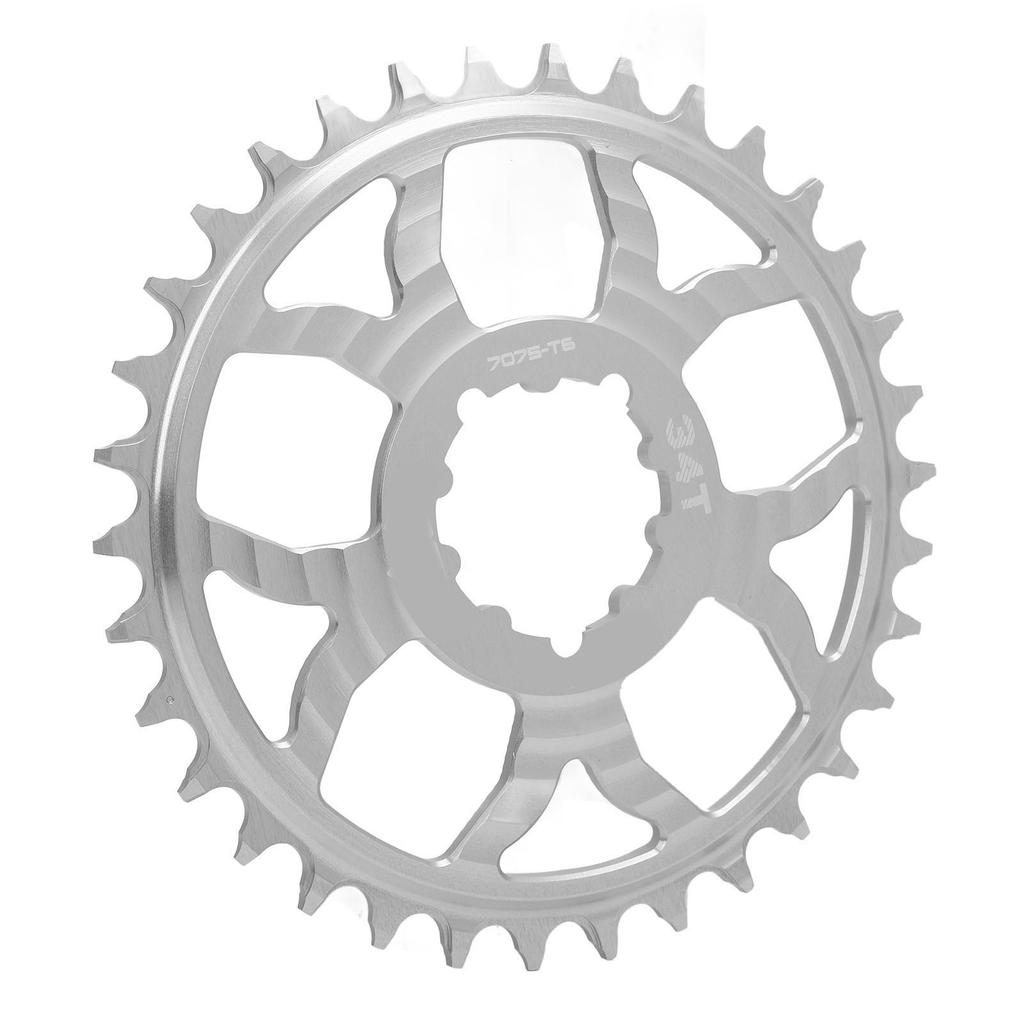 34T Bike Chainring 7075 Aluminum Alloy Positive Negative Tooth Round Chainwheel for GXP Road Bikes