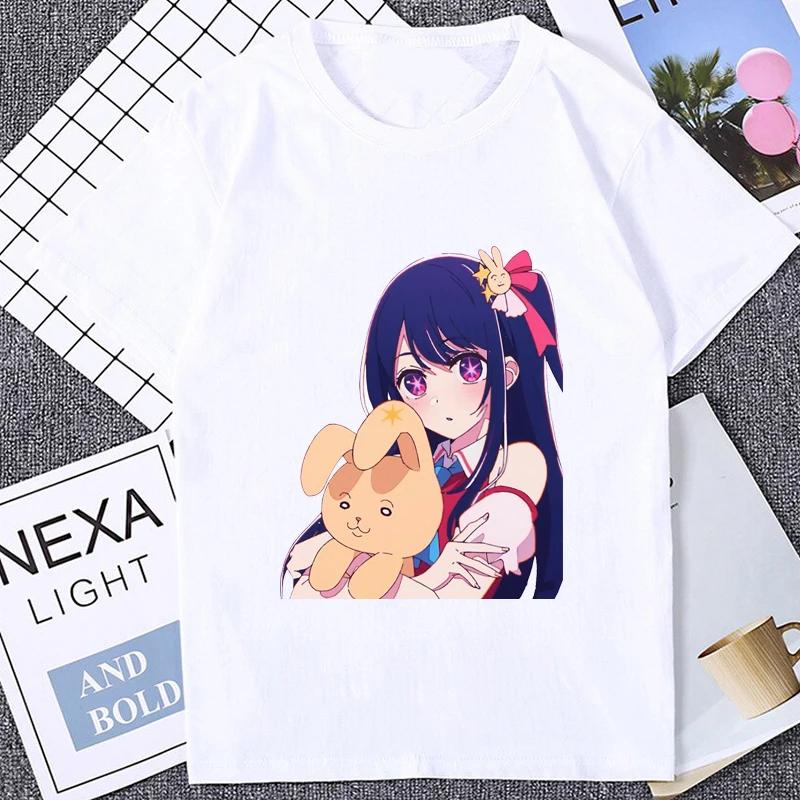 Kawaii Oshi No Ko Anime Ai Hoshino Cosplay Tshirt Hot Cartoon Fans Otaku T Shirt Summer Casual Fashion Streetwear Unisex Tee