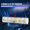 Motorcycle LED Spotlights Headlights 6 Lens Multicolor Lights Driving Light Fog Lamp Motorbike Scooter Running Lamp 12V