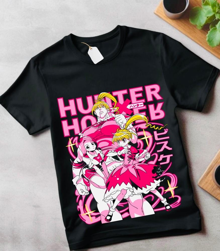 

Hunter X Hunter T-Shirt Gon Killua Anime Manga biscuit Girl Gift Shirt clothes XL