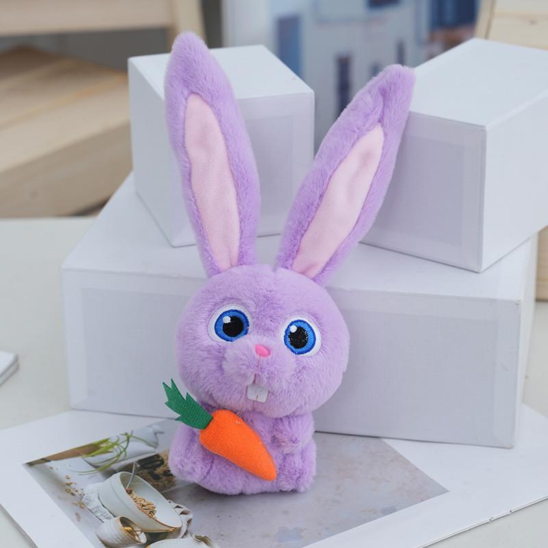 

Adorable Cute Carrot Bunny Plush Toy Keychain Cartoon Rabbit Bag Charm