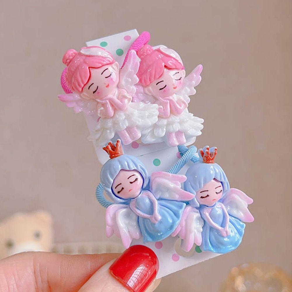 

2 шт. Ангельские крылья, веревка для волос, высокоэластичная резинка, модный головной убор для девочек