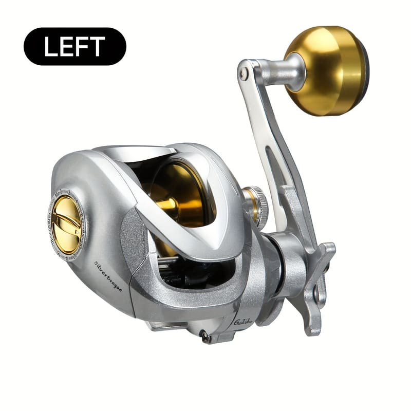 Metall Köderrolle Linke und Rechte Hand Hohe Übersetzungsverhältnis Ist Perfekt für Urlaubs-Süßwasser- und Salzwasserfischen Ein Tolles Geschenk Auch Ein Angelgerät