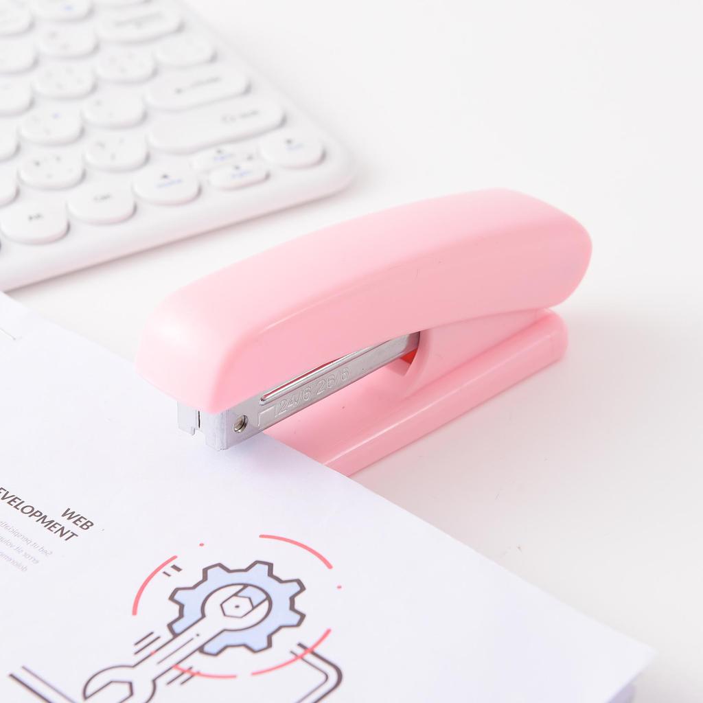 Multifunctional Macaron Color Stapler for Office & Student Use