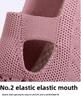 Women's Breathable Flying Woven Casual Shoes, Fashion Slip on Flats, Lightweight Soft Sole Comfortable Walking Shoes
