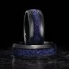 Galaxy Space Inlaid Blue Starry Sky Dome Wedding Ring for Men And Women Couple Fashionable Classic  Gift 2025