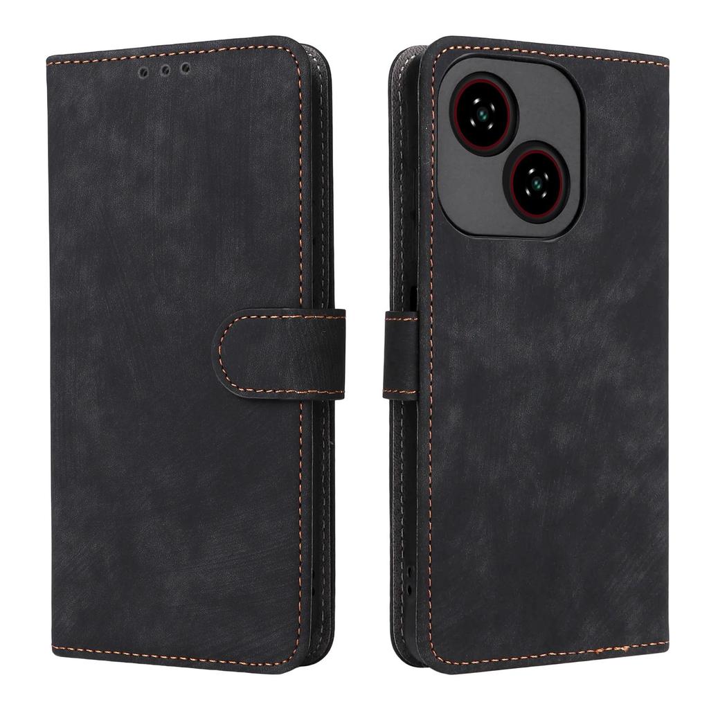 Flip-Cover für ZTE Blade A35E / Blade A35e, PU-Leder, Rundumschutz mit [RFID-Blockierung]