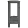 Vidaxl Stolik Konsolowy, Szary, 110X40X80 Cm, Lite Drewno Sosnowe