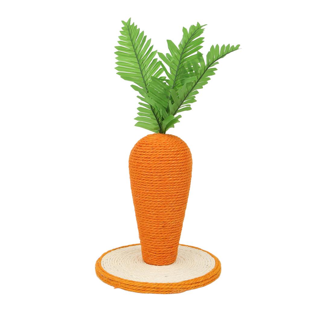 Cat Scratching Post Carrot Sisal Vertical Carrot Cat Climbing Frame for Indoor Cats Kitty Training Climbing