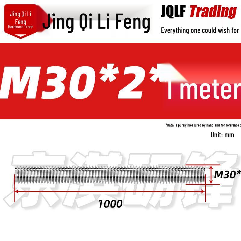 Stainless Steel Threaded Rod, Coarse & Fine, M3, 1 or 3 Meter Lengths
