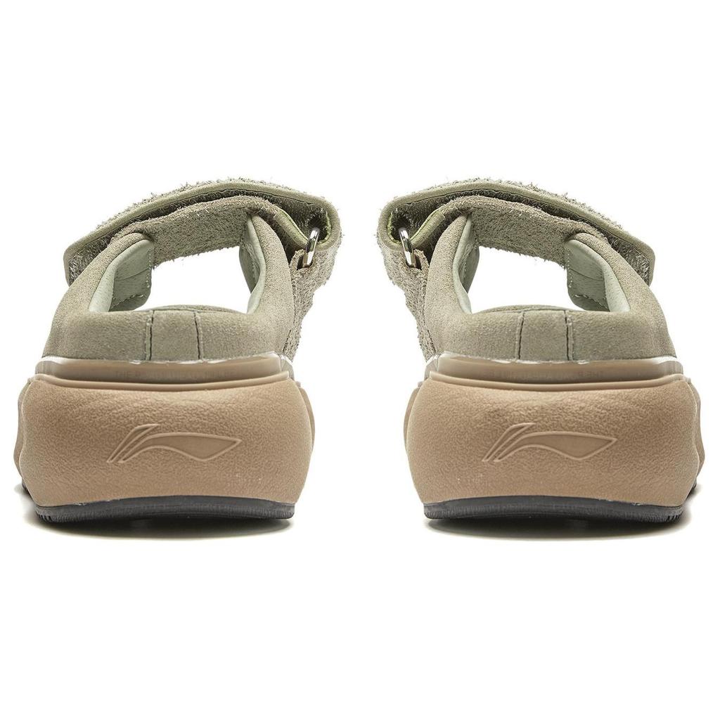 Li Ning Cloud Travel Mary Comfortable Simple Shock Absorbing Wear Resistant Low Top Casual Shoes Women Casual Shoes Dry-Grass-Gray AZGU040-6