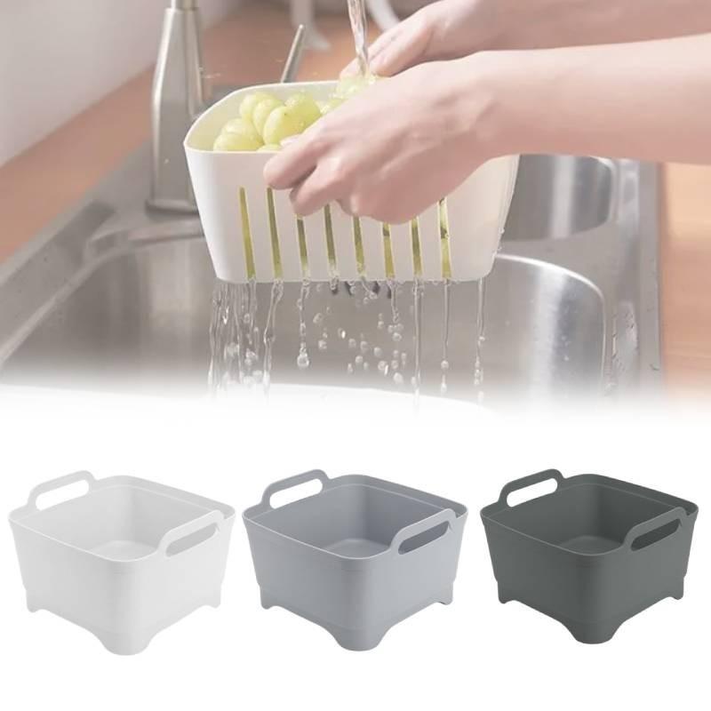Multi-functional Kitchen Colander Basket For Fruits And Vegetables Portable And Space-saving