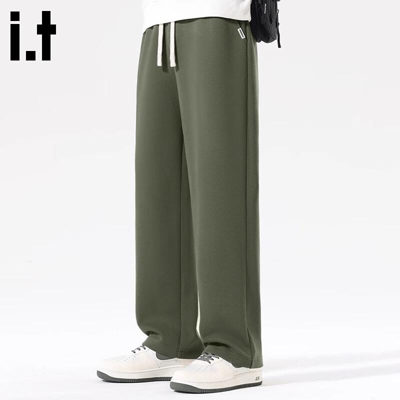 Fingercroxxit Men's Heavyweight Straight-Leg Casual Pants