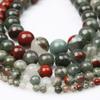 Natural African Bloodstone Round Beads for DIY Jewelry and Accessories (Bracelets & Necklaces)
