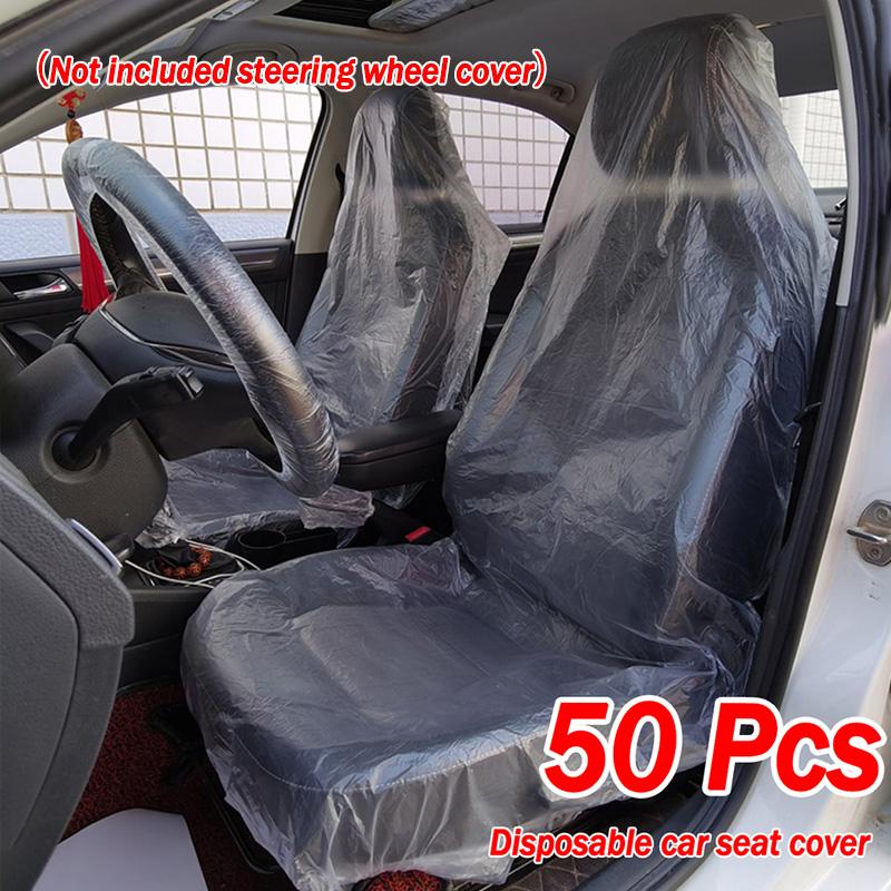 50Pcs Disposable Car Seat Covers Protective Cover for Beauty Repair Waterproof Care Cleaning Beauty Car Seat Protector Universal