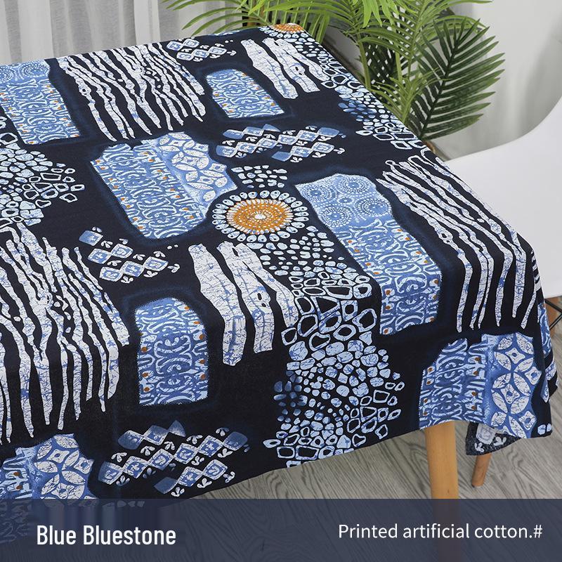 Ethnic Style Cotton Linen Fabric – Lijiang Yunnan Print for Tablecloths, Clothing, Curtains, and Bags