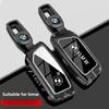 Car Key Case Cover Shell For I7 X7 G07 LCI iX I20 X1 U11 7 Series G70 G09 XM U06 G81 M3 2023 Protector Fob Keychain Xs7