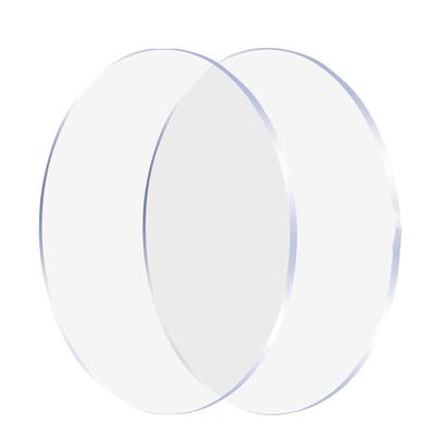 2 Pièces Feuille Plexiglas Ronde Épaisseur 6 mm, Cercle Acrylique Transparent Diamètre 6 Pouces, Disque à Gâteau Feuille Acrylique Fond Acrylique Durable