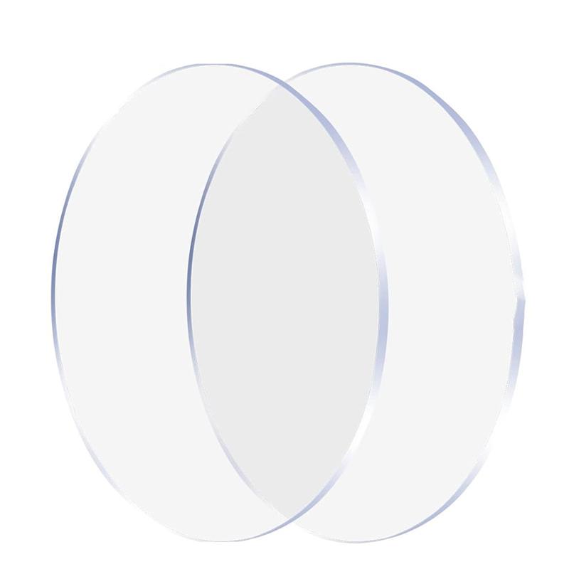 2 Pieces 6Mm Thick Round Plexiglass Sheet, 6Inch Diameter Clear Acrylic Circle, Cake Disk Acrylic Sheet Acrylic Backdrop Durable