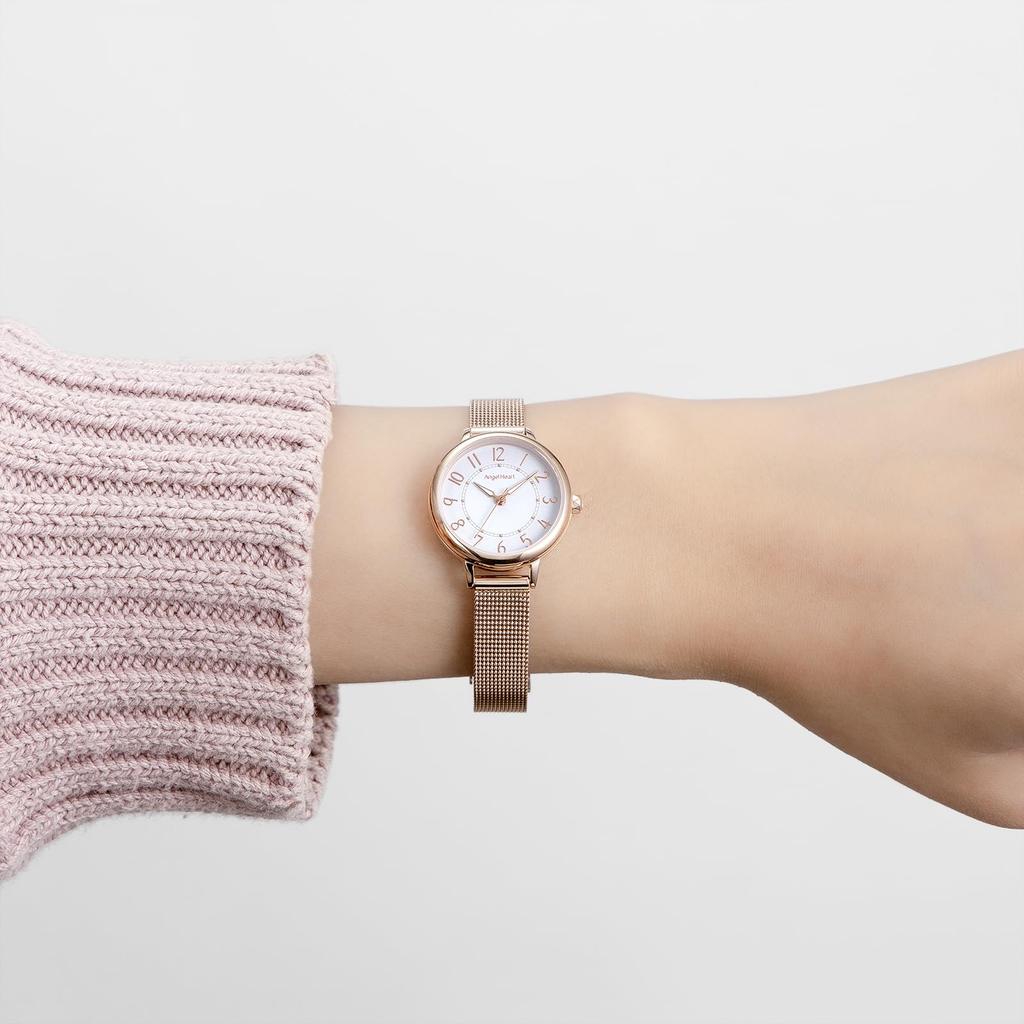 Casual Watch Flowery Time OA26PG Pink Gold [Angel Heart] Women's