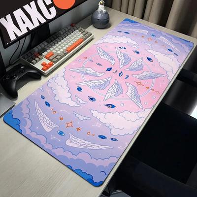 Pink Moon Large Mouse Pad 100x50cm Computer Mousepad Company Gaming Mausepad Magic Star Keyboard Mause Mat Office Desk Mats XXL