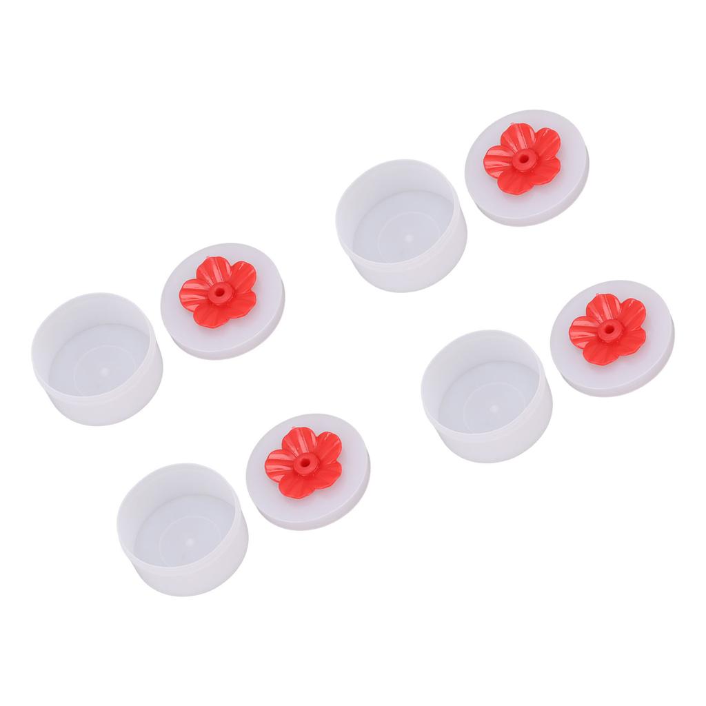 4pcs Feeder Flower Shaped Handheld Bird Feeder Wild Bird Feeding Tool for Outdoor Garden Yard