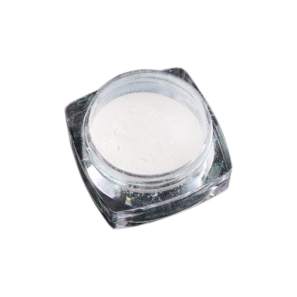 White Chrome Pearl Nail Powder Shimmer Glitter Wedding Bride Nail Design Aurora Rubbing Dust Mirror Effect Fairy Powder
