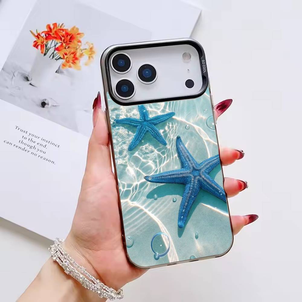 

Чехол для телефона Морская Вода Океанская Черепаха Для iPhone 17 16 15 14 13 12 11 Pro Max Plus Серебристый Конфетный Матовый Чехол iPhone12PROMAX