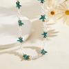 Adjustable Starfish Necklace Ornaments Beach Beaded Necklace Vintage Bohemian Style Necklace  Women
