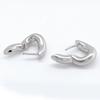 Balenciaga Mini Hoop Earrings Shiny Silver 656263 TZ99S 0926 [Item]