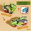 Transforming Dinosaur Inertial Toy Car: Plastic Engineering Vehicle for Kids