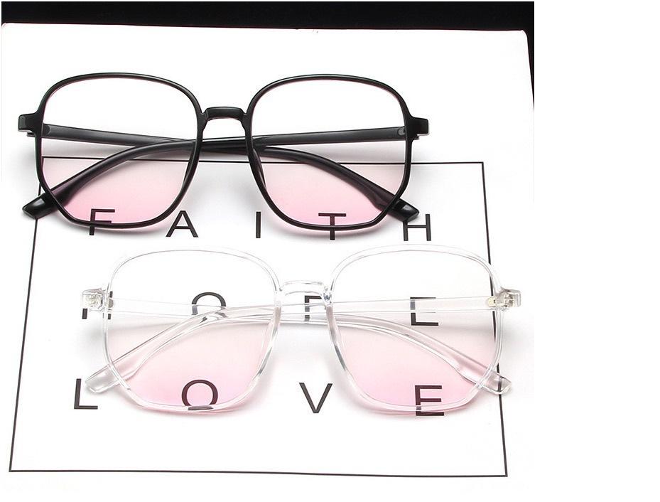 Anti Blue Light Near Sighted Glasses New Women Powder Blusher Glasses Moisture Resistant UV Large Frame Thin Face Myopia Eyewear