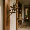 Halloween Witch Bells Multi-Purpose Broom-Riding Witch Bell Wear Resist Resin Broom Witch Doorbells for Door Decorative Hanger