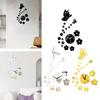 Luxury Design Wall Clock Stylish Acrylic Silent Mechanism Aesthetic Wall Decor for Living Room Bedroom Office