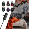 Halloween Skull Projection Lamp Switchable Pattern Design 360-Degree Rotating USB Halloween Projector Lamp LED Decor
