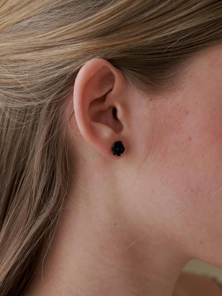 Love Me Monster Hawlite Rose Earrings