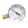 Pressure Gauge 0- 0-60psi High Strength Steel Bezel Compressor Air Water Oil Gas Measurement Pressure Gauge