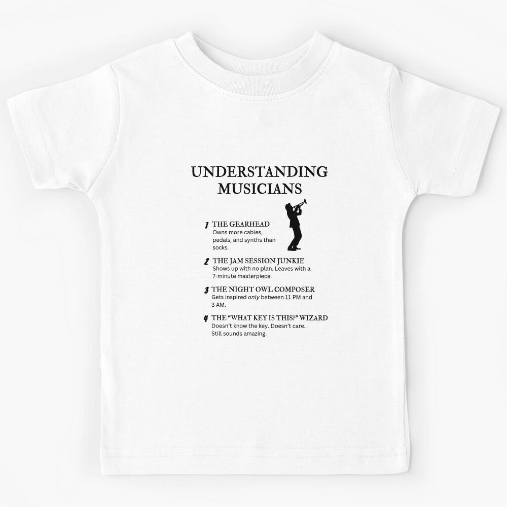 The Many Minds of a Musician Kids T-Shirt 110
