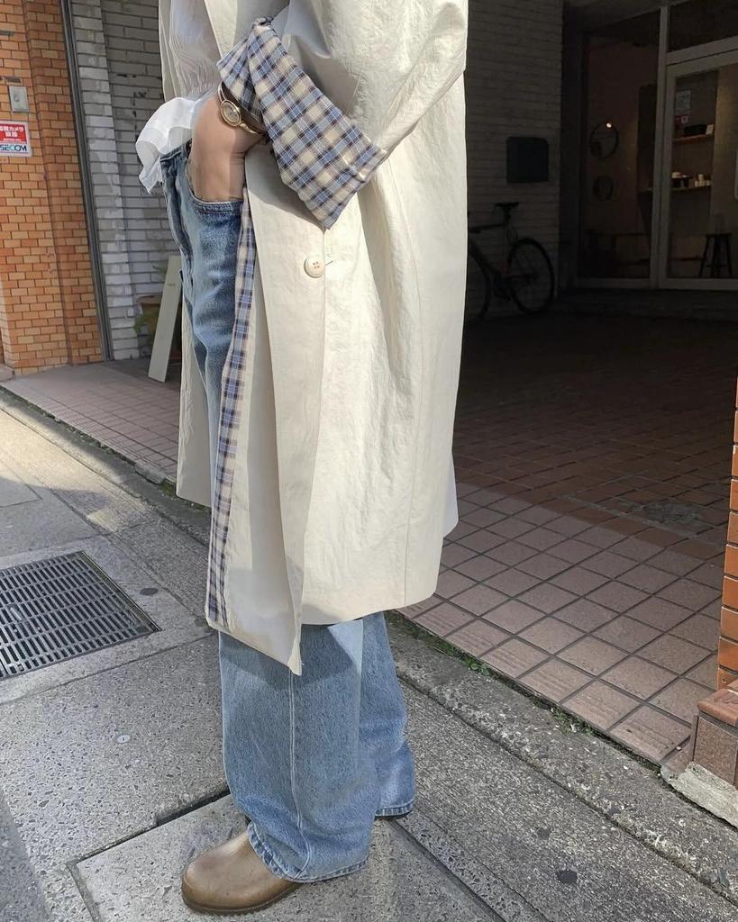 Einfarbiger mittellanger einreihiger Damen-Trenchcoat im koreanischen Stil - Lässige, vielseitige und figurbetonende Oberbekleidung