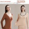 V Neck Women Thermal Clothes Tops and Pants Warmth Long Pants Thermal Underwear  Lady